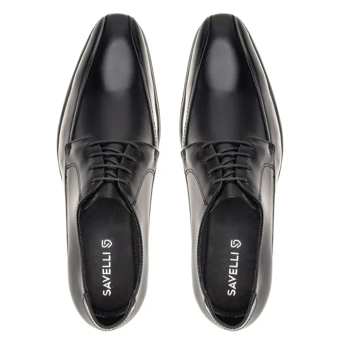 Savelli Formal Series | Dublin Napa Vicenza Black Laced Leather Shoes - Image 2