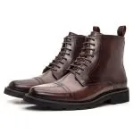 Savelli Boots Series | Kansas Latego Brown Laced Up High Boots