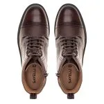 Savelli Boots Series | Kansas Latego Brown Laced Up High Boots - Image 4