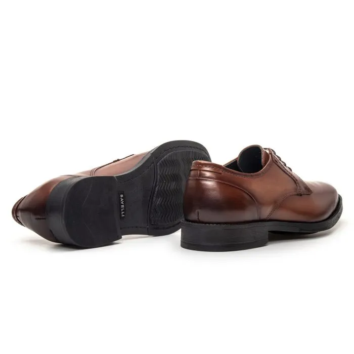 Savelli Formal Series | Vulcano Napa Vicenza Whisky Leather Shoes - Image 3