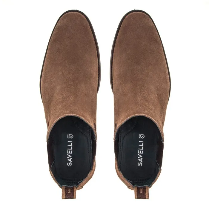 Savelli Boots Series | Vulcano Suede Cappucino Chelsea Boots - Image 2