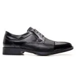 Savelli Formal Series | Vulcano Napa Vicenza Black Dotted Leather Toe Cap Shoes - Image 4