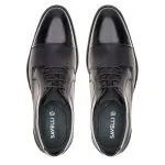 Savelli Formal Series | Vulcano Napa Vicenza Black Dotted Leather Toe Cap Shoes - Image 2