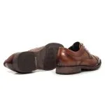 Savelli Formal Series | Vulcano Napa Vicenza Whisky Dotted Leather Toe Cap Shoes - Image 3