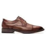 Savelli Formal Series | Vulcano Napa Vicenza Whisky Dotted Leather Toe Cap Shoes - Image 4