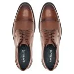 Savelli Formal Series | Vulcano Napa Vicenza Whisky Dotted Leather Toe Cap Shoes - Image 2