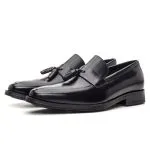 Savelli Formal Series | Vulcano Latego Black Tassel Loafers