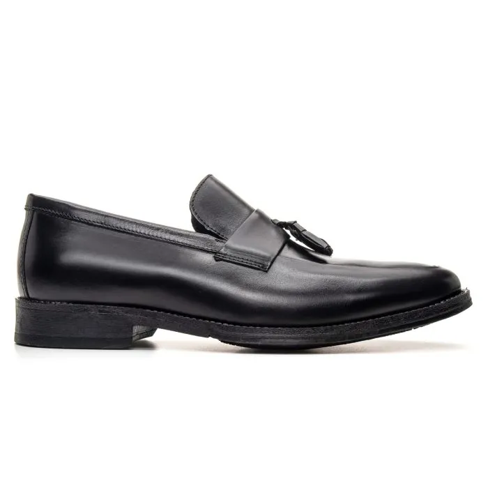 Savelli Formal Series | Vulcano Latego Black Tassel Loafers - Image 4