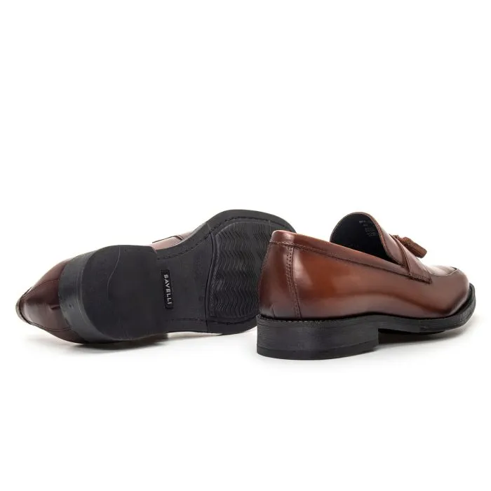 Savelli Formal Series | Vulcano Napa Vicenza Whisky Tassel Loafers - Image 3