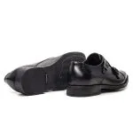 Savelli Formal Series | Vulcano Latego Black Dual Strap Monkstrap Shoes - Image 3