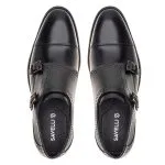Savelli Formal Series | Vulcano Latego Black Dual Strap Monkstrap Shoes - Image 2