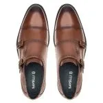 Savelli Formal Series | Vulcano Napa Vicenza Whisky Dual Strap Monkstrap Shoes - Image 2